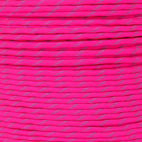 Jax Type Iii 550 Survival Paracord 100ft Hank Reflective (neon Pink) Neon_pink_nprt