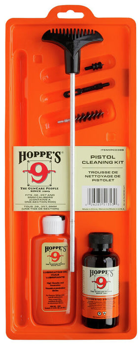 Hoppe's Pistol Cleaning Kit .38cal-9mm Clam