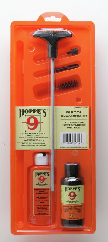 Hoppe's Pistol Cleaning Kit .44-.45cal Clam