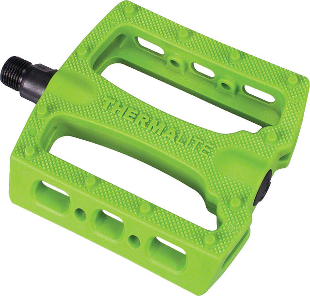 Stolen Thermalite Platform Pedals, Composite, 9/16, Gang Green Gang green