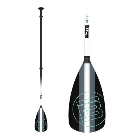 Bote 3-piece Sup Paddle Fiberglass Black Black