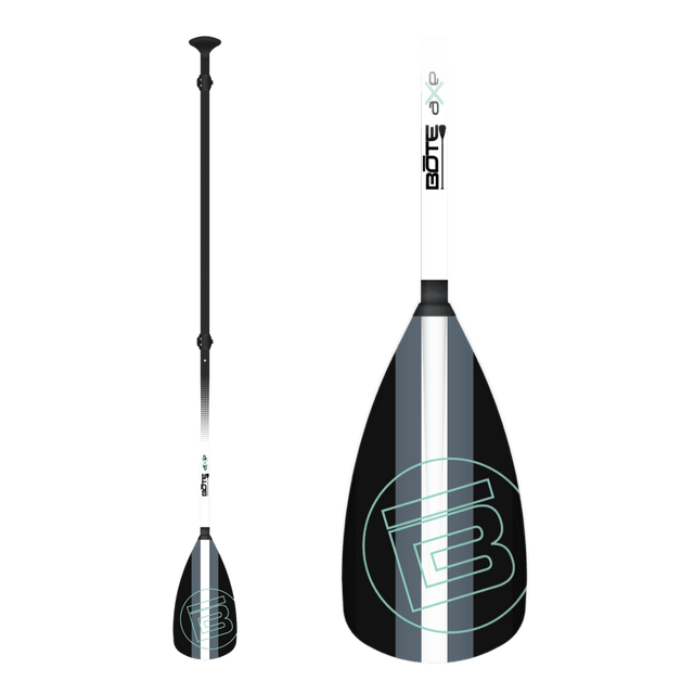 Bote 3-piece Sup Paddle Fiberglass Black Black