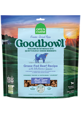 Open Farm Goodbowl Grass-Fed Beef Recipe Freeze Dried Raw Topper - (8oz / 23oz / 46oz)