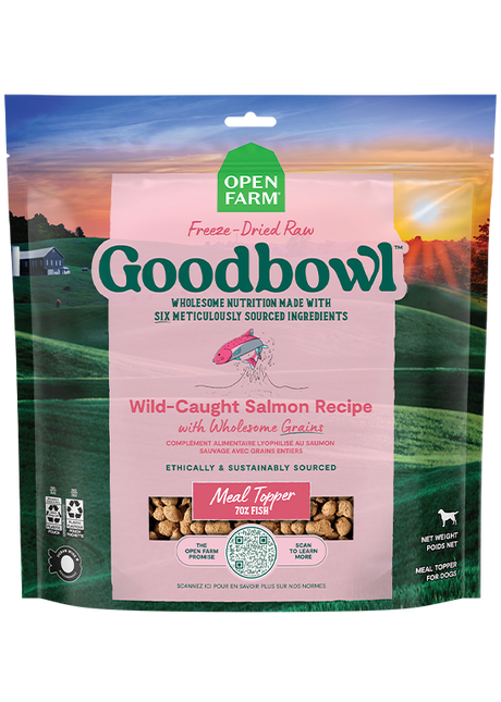 Open Farm Goodbowl Wild-Caught Salmon Freeze Dried Raw Topper - (8oz & 23oz)