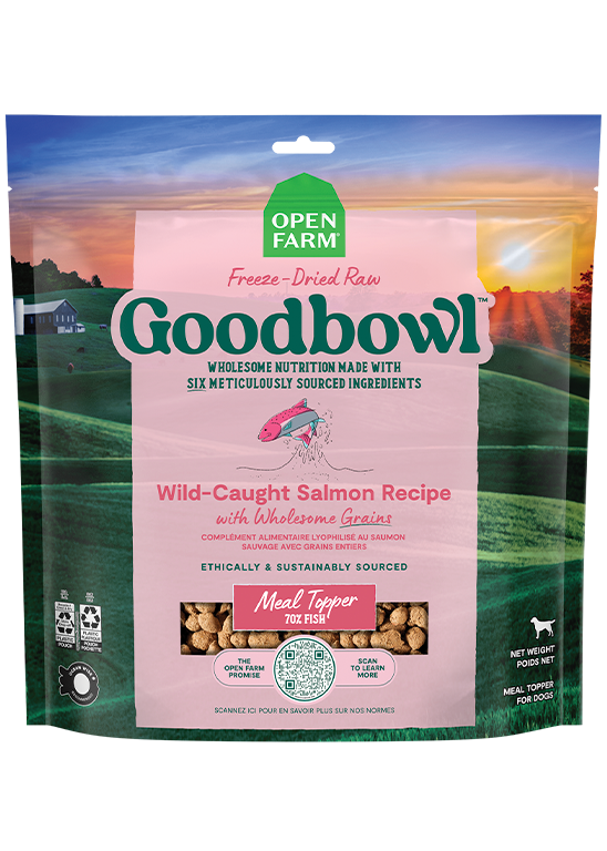 Open Farm Goodbowl Wild-Caught Salmon Freeze Dried Raw Topper - (8oz & 23oz)