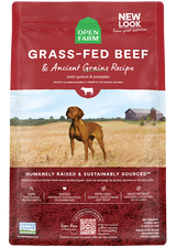 Open Farm Grass-Fed Beef & Ancient Grains Dry Dog Food - (11LB & 22LB)