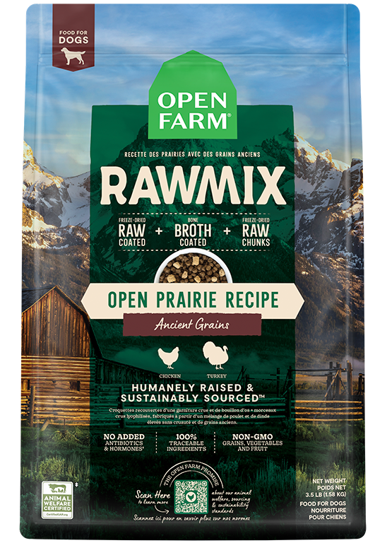 Open Farm Open Prairie Ancient Grains RawMix Dog Food - 20lb