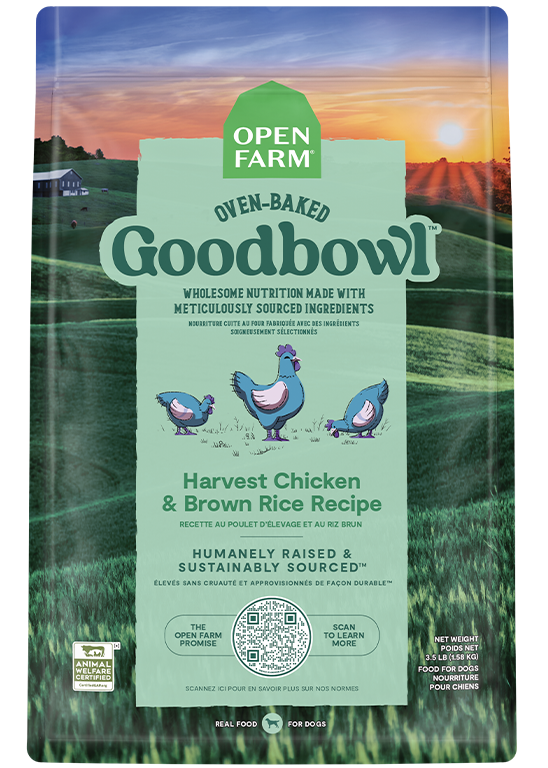 Open Farm Goodbowl Harvest Chicken & Brown Rice Recipe Dog Food - (3.5LB & 22LB)