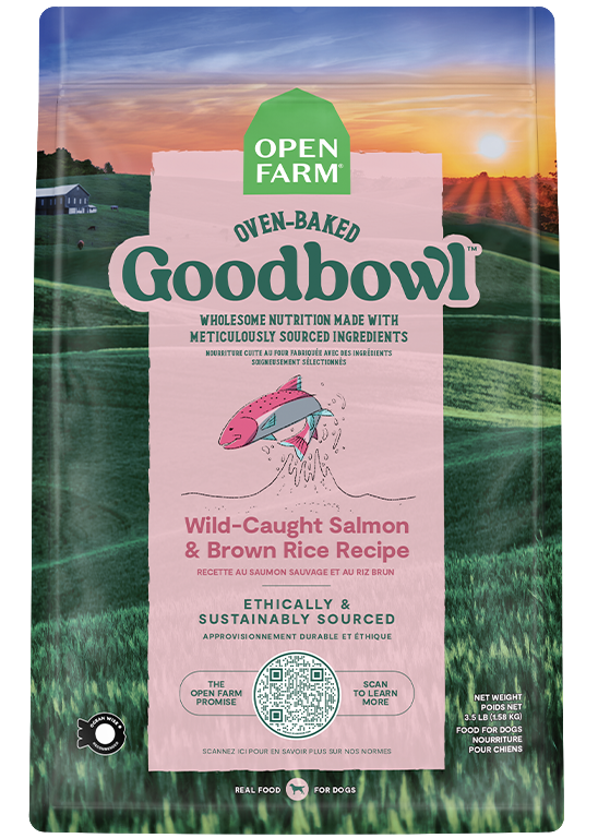 Open Farm Goodbowl Wild-Caught Salmon & Brown Rice Recipe for Dogs - (3.5LB & 22LB)