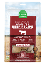 Open Farm Grass-Fed Beef Freeze Dried Raw Patties for Dogs - 17.5oz