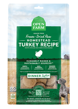 Open Farm Homestead Turkey Freeze Dried Raw Patties for Dogs - 17.5oz