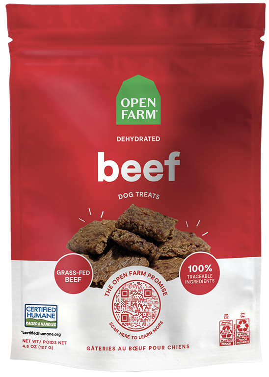 Open Farm Dehydrated Chicken Beef Treats - 4.5oz