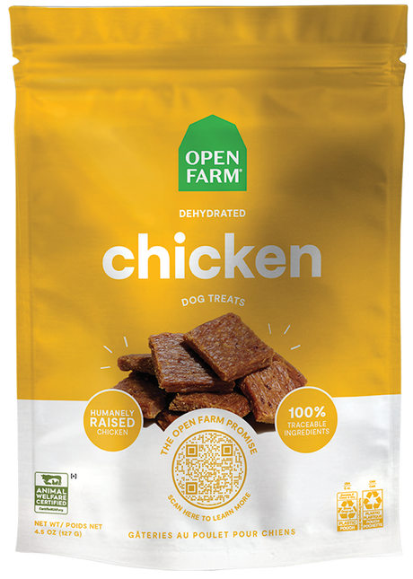 Open Farm Dehydrated Chicken Dog Treats - 4.5oz