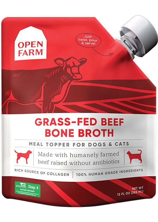 Open Farm Grass-Fed Beef Bone Broth for Dogs - 12oz