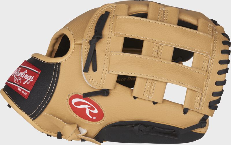 RAWLINGS Players Series 11.5In Baseball/Softball Glove LH Black camel