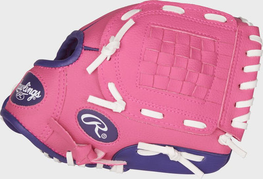 RAWLINGS Players Series 9In Baseball/Softball Glove LH (Pink/Purple) w'Soft Core Ball Pink/purple