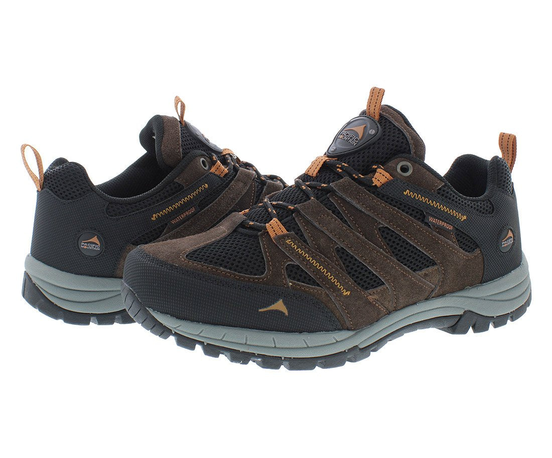 Pacific Mountain Men's Colorado Low Shoe - Chocolate/Orange Chocolate/Orange