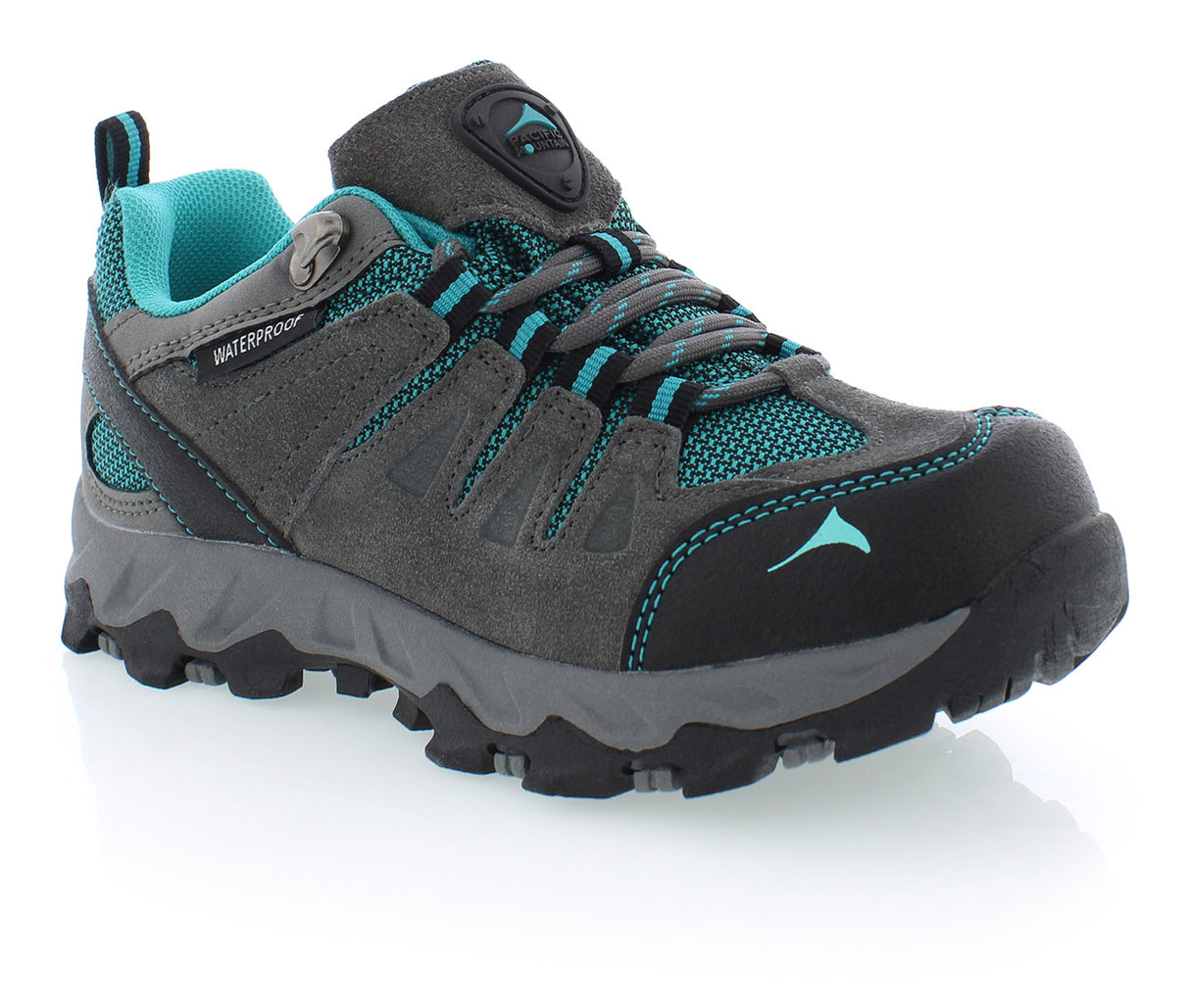 Pacific Mountain Kid's Boulder Low JR Shoe - Charcoal/Ocean Breeze Charcoal/Ocean Breeze