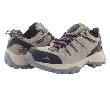 Pacific Mountain Women's Boulder Low Shoe Khaki/Berry