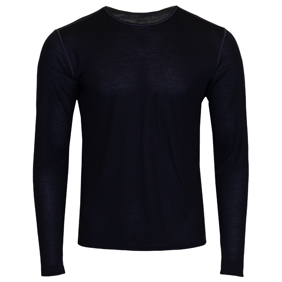 Polar Max Men's Single Layer Crewneck - Black Black