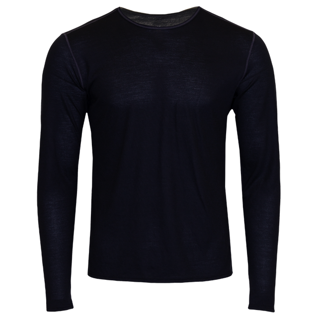 Polar Max Men's Single Layer Crewneck - Black Black