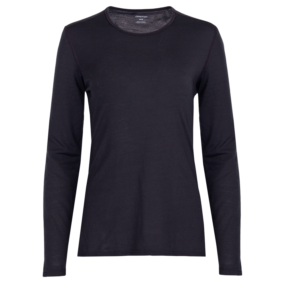 Polar Max Women's Single Layer Crewneck - Black Black