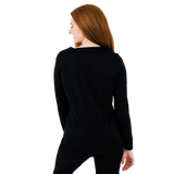 Polar Max Women's Double Layer Crewneck - Black Black