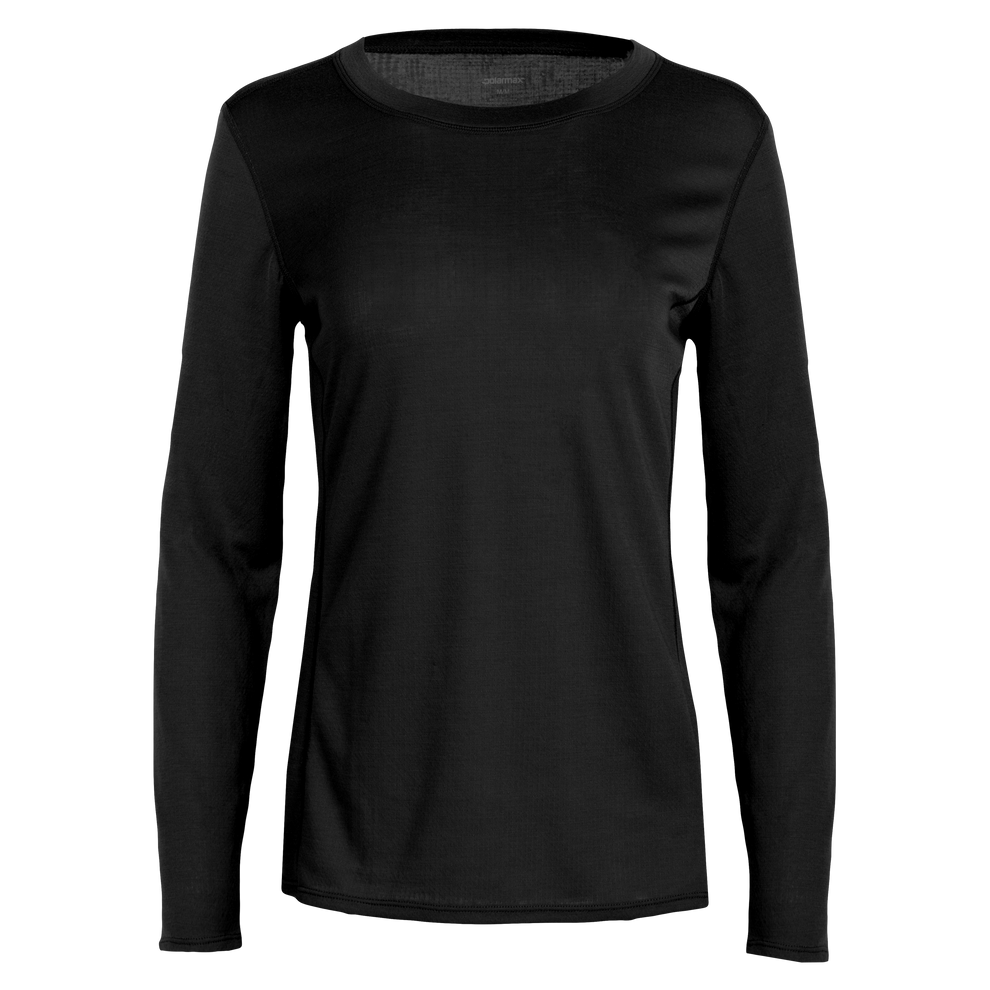 Polar Max Women's Double Layer Crewneck - Black Black