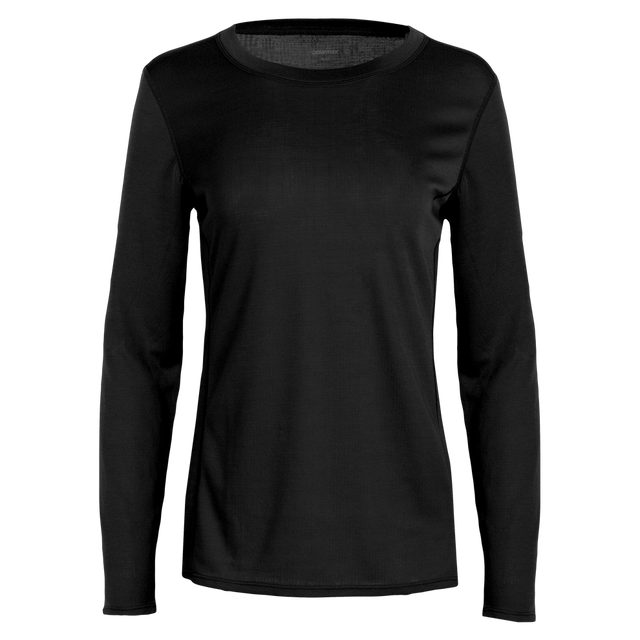 Polar Max Women's Double Layer Crewneck - Black Black