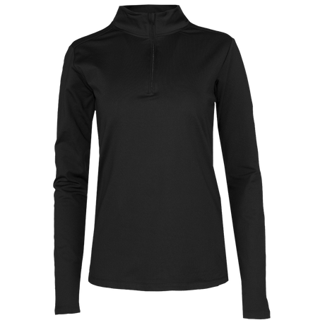 Polar Max Women's Micro Fleece Zip-T - Black Black