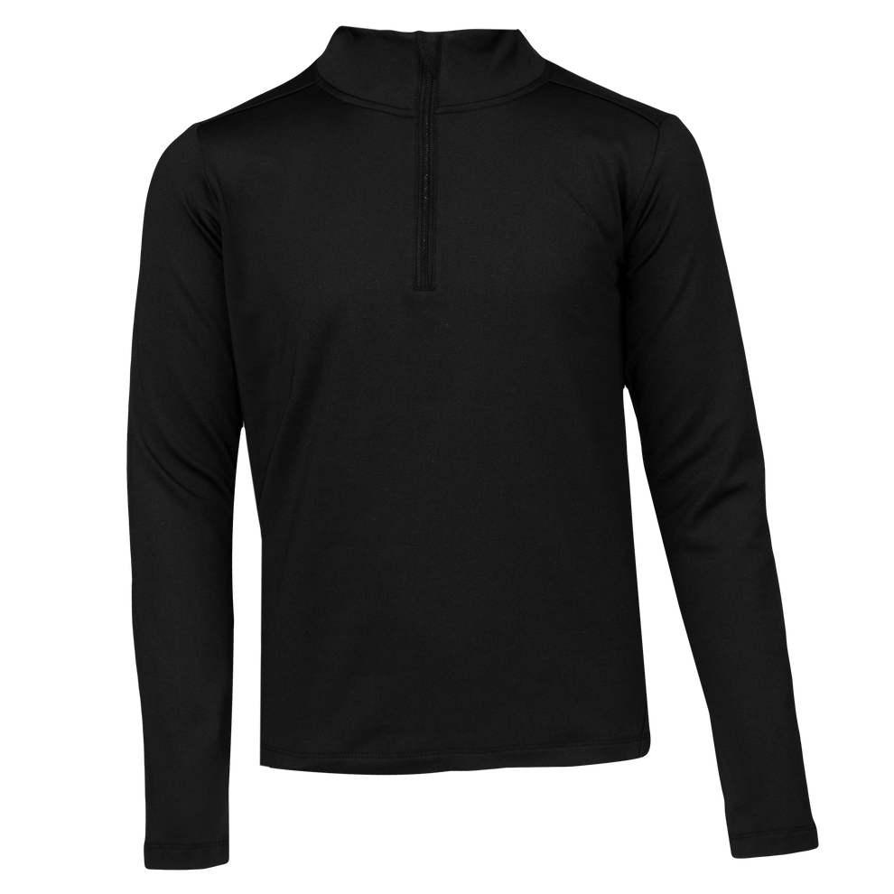 Polar Max Youth Micro Fleece Zip-T - Black Black