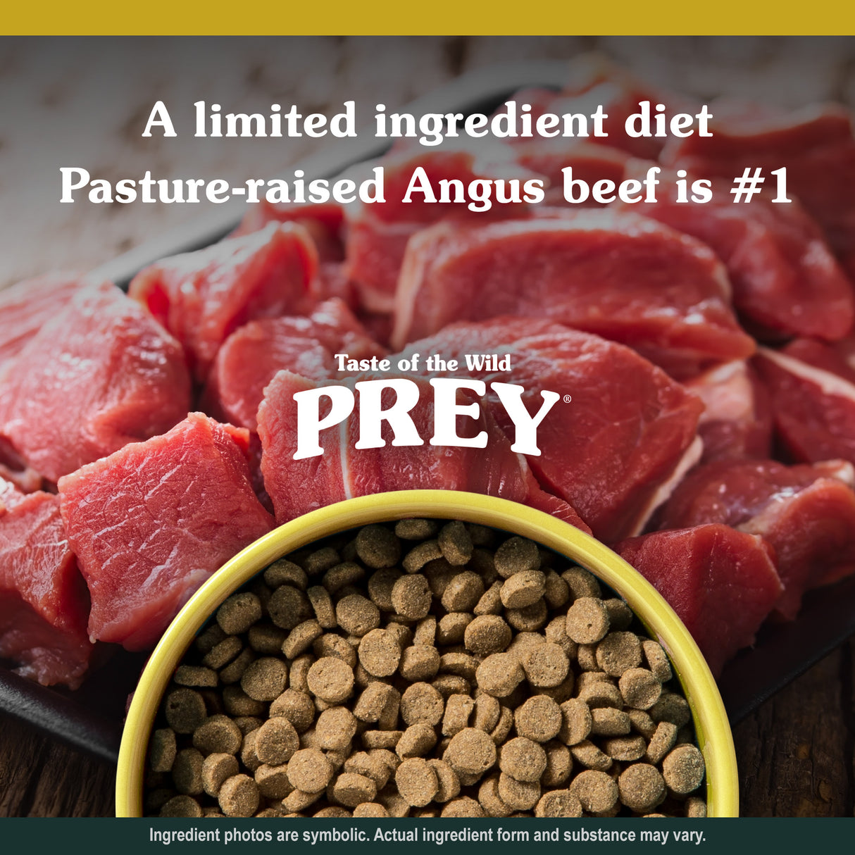 Taste of the Wild PREY Angus Beef Limited Ingredient Recipe for Cats - 15 LB