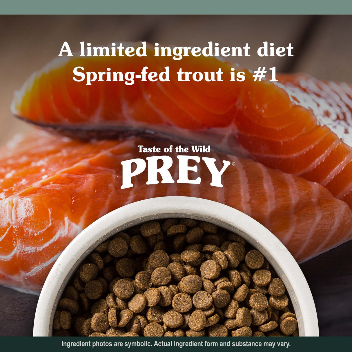 Taste of the Wild PREY Trout Limited Ingredient Recipe for Dogs - 25 LB