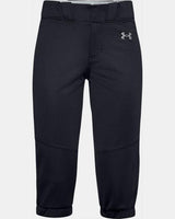 Under Armour Girls' Ua Softball Pant Black/white