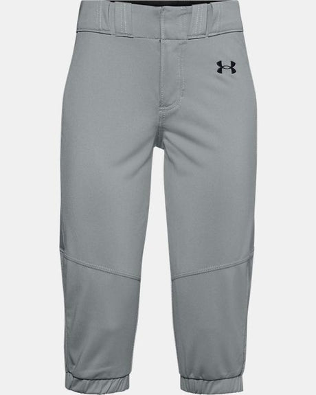 Under Armour Girls' Ua Softball Pant Gray/black