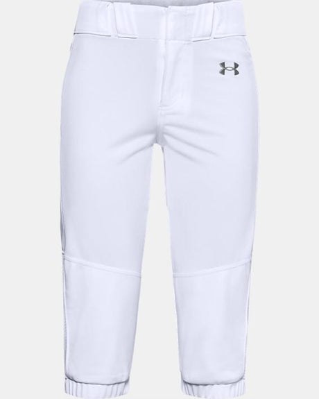 Under Armour Girls' Ua Softball Pant White/black