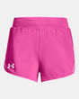 Under Armour Girls' Ua Fly-by Short Rblpnk/rblpnk/wht