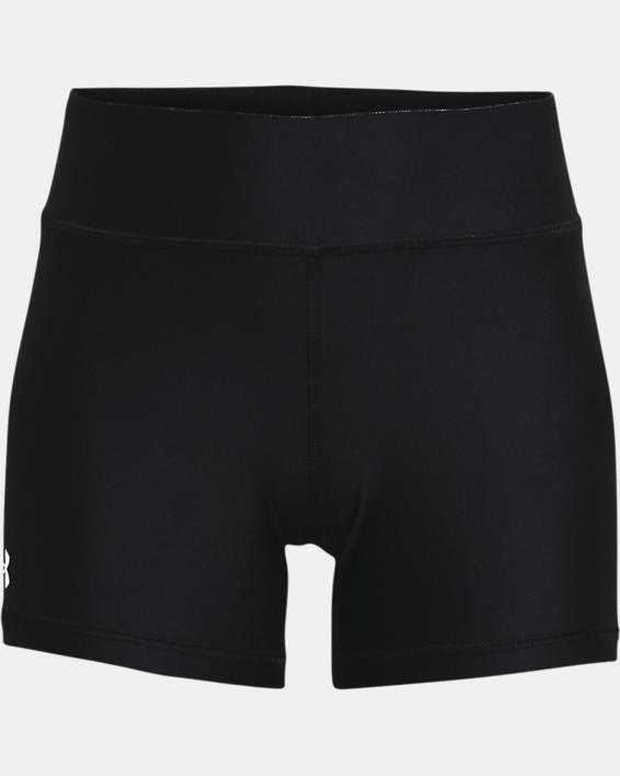 Under Armour Girls' Heatgear Armour Shorty Team 4in Short Black/white