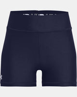 Under Armour Girls' Heatgear Armour Shorty Team 4in Short Midnight navy/white