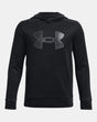 Under Armour Boys' Armour Fleece Big Logo Hoodie Blk/blk/pitch gray