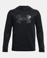 Under Armour Boys' Armour Fleece Big Logo Hoodie Blk/blk/pitch gray