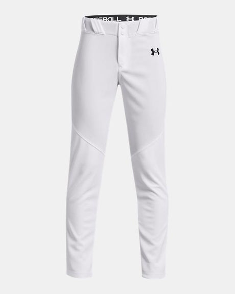 Under Armour Boys' Ua Utility Baseball Pant White/black