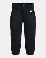 Under Armour Girls' Ua Utility Softball Pant Black/white