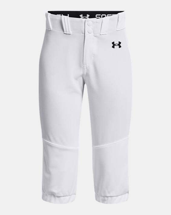 Under Armour Girls' Ua Utility Softball Pant White/black