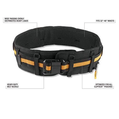 ToughBuilt Padded Belt with Heavy-Duty Buckle and Back Support