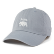 Life Is Good Papa Bear Silhouette Chill Cap - Stone Blue Stone Blue