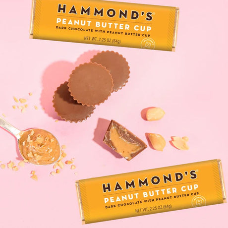 Hammond's Candies Peanut Butter Cup Dark Chocolate Bar