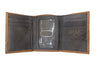 Ariat Tri-Fold Leather Wallet - Rowdy Brown