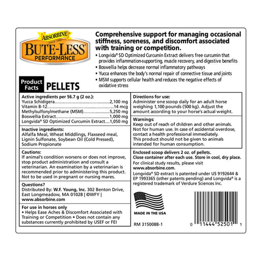 Absorbine Bute-Less Performance Comfort & Recovery Supplement - 3.75lb.