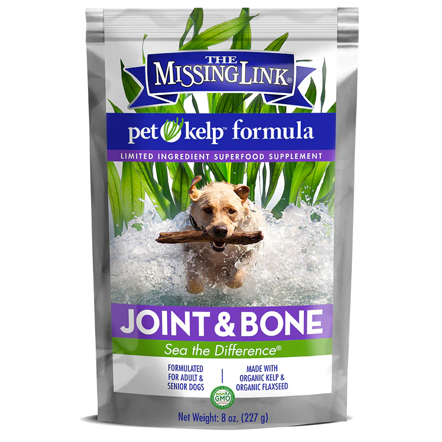 The Missing Link Pet Kelp Joint & Bone Limited Ingredient Superfood Supplement For Dogs - 8oz.